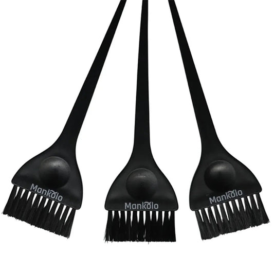 Mankolo | Wide Dye Hair Coloring Brush with Long Tail (Pack of 3)