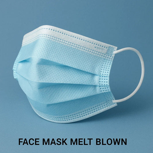 Manmed | Disposable Medical Face Mask With Melt Blown Filter (Blue, Pack of 100) - Manohar International