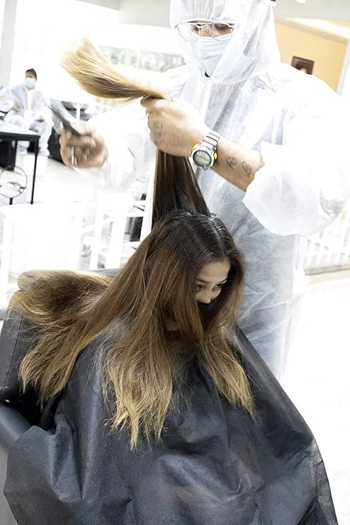 Mankolo | Nonwoven Disposable Hair Cutting Cape Sheet (Pack of 20) - Manohar International