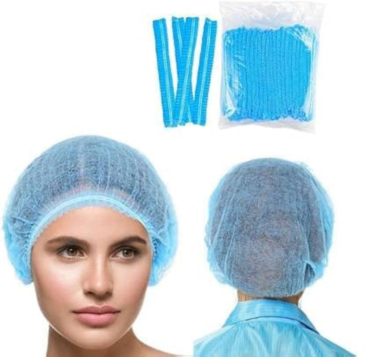 Manmed | Non-Woven Bouffant Caps (Pack of 100) - Manohar International