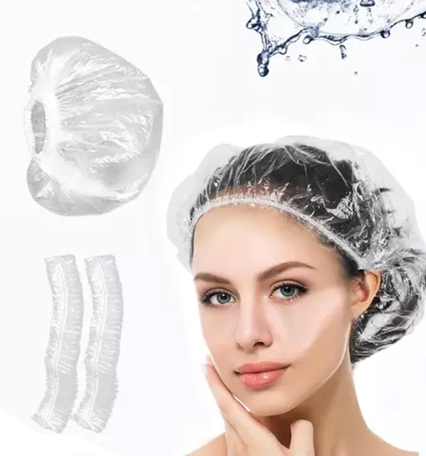 Mankolo | Plastic Shower Cap (Pack Of 100)