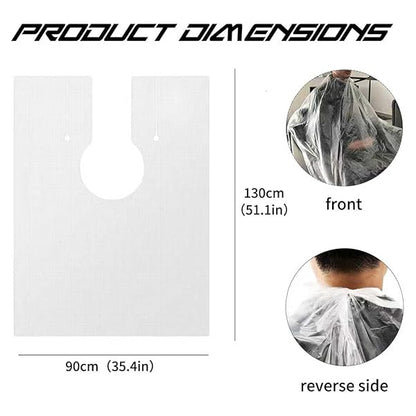 Mankolo | Disposable Plastic Hair Cutting Cape