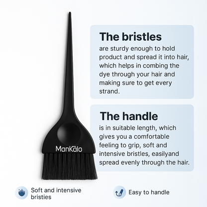 Mankolo | Wide Dye Hair Coloring Brush with Long Tail (Pack of 3)