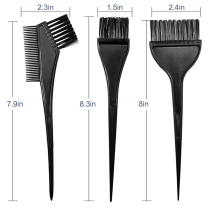 Mankolo | 6-Piece Hair Dye Brush Coloring Kit with Brush, Tinting Bowl, Coloring Cape, and Gloves for Hair Dyeing and Bleaching - Manohar International