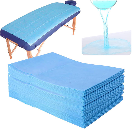 Manmed | Non Woven Fabric Disposable Bed Sheet for Hospital - Disposable Sheets for Patients (Pack of 10) - Manohar International