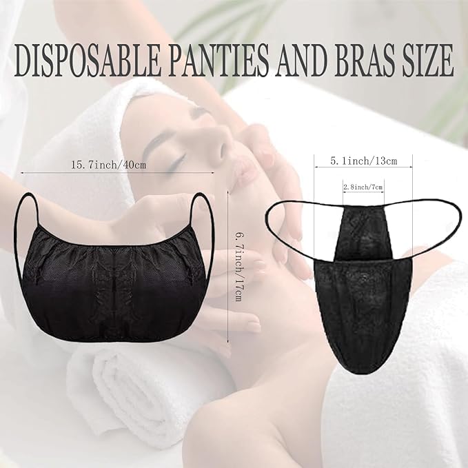 Mankolo | Non-Woven Disposable Bra Panties for Spa (Pack of 20) - Manohar International