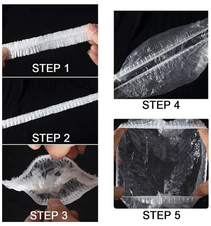 Mankolo | Plastic Shower Cap (Pack Of 100)