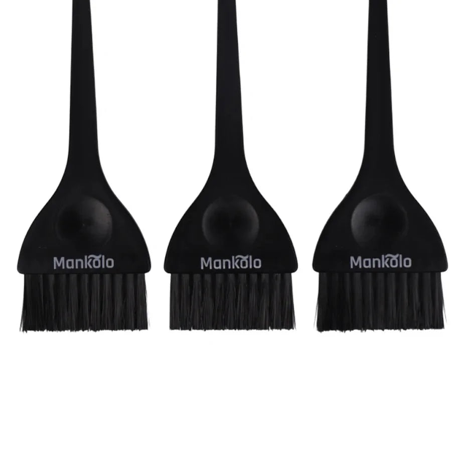 Mankolo | Wide Dye Hair Coloring Brush with Long Tail (Pack of 3)